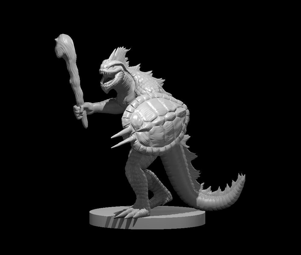 Lizardfolk miniature model for D&D - Dungeons and Dragons, Pathfinder and Tabletop RPGs