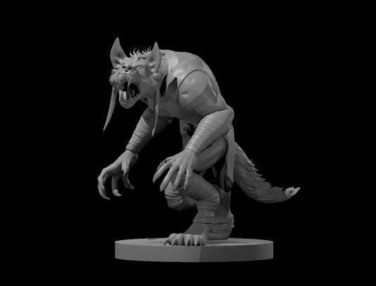 Gnoll Vampire miniature model for D&D - Dungeons and Dragons, Pathfinder and Tabletop RPGs