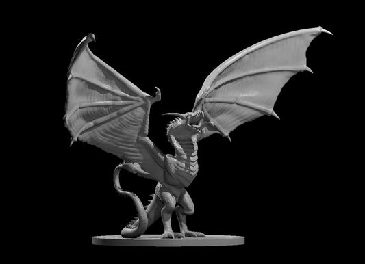 Wyvern Standing miniature model for D&D - Dungeons and Dragons, Pathfinder and Tabletop RPGs