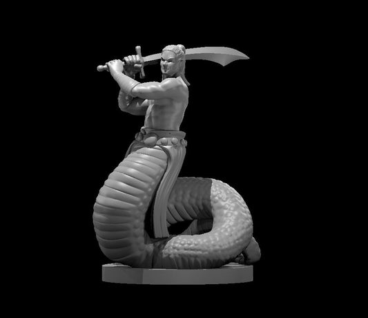 Yuan Ti Malison Male Type 3 miniature model for D&D - Dungeons and Dragons, Pathfinder and Tabletop RPGs