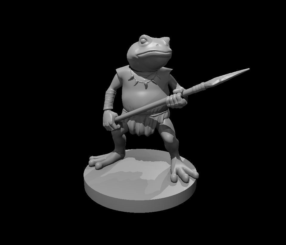 Bullywug miniature model for D&D - Dungeons and Dragons, Pathfinder and Tabletop RPGs