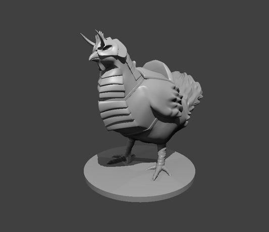 WAR CHICKEN miniature model for D&D - Dungeons and Dragons, Pathfinder and Tabletop RPGs