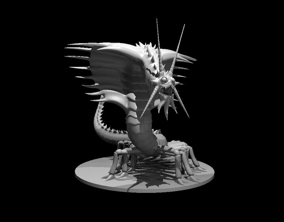 Remorhaz miniature model for D&D - Dungeons and Dragons, Pathfinder and Tabletop RPGs