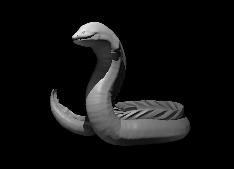 Sea Serpent miniature model for D&D - Dungeons and Dragons, Pathfinder and Tabletop RPGs