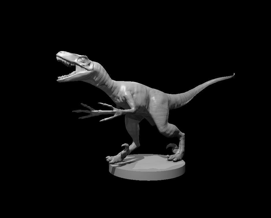 Deinonychus miniature model for D&D - Dungeons and Dragons, Pathfinder and Tabletop RPGs