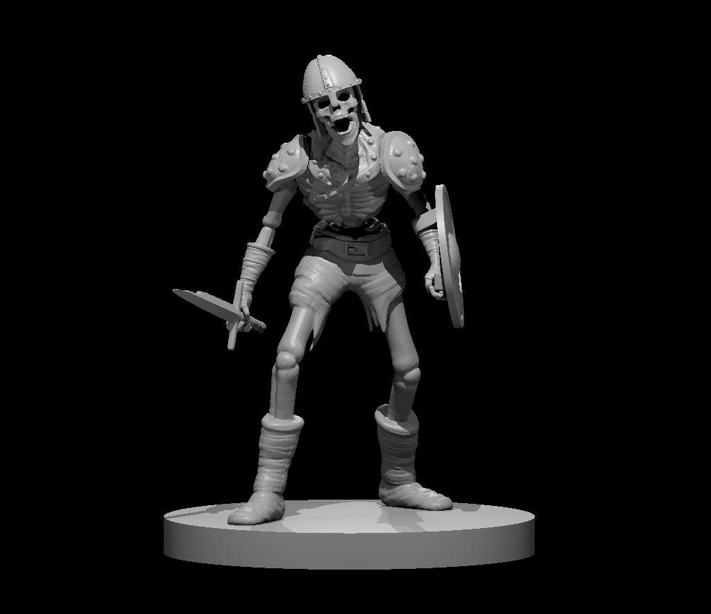 Skeleton miniature model for D&D - Dungeons and Dragons, Pathfinder and Tabletop RPGs