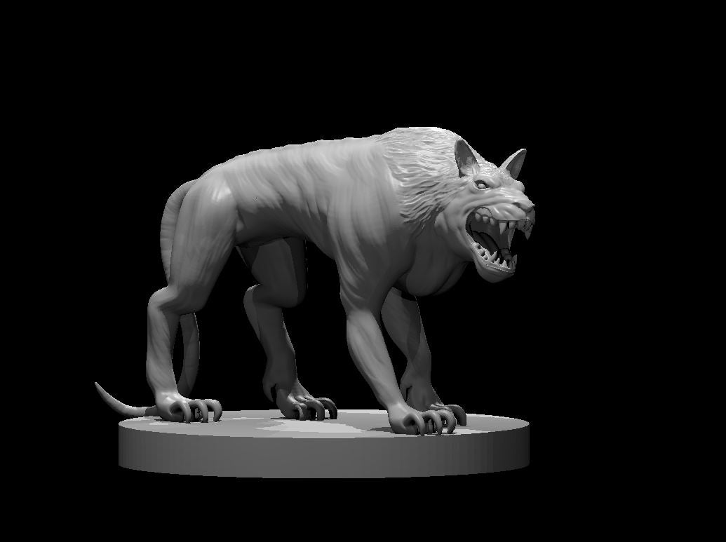 Hell Hound miniature model for D&D - Dungeons and Dragons, Pathfinder and Tabletop RPGs