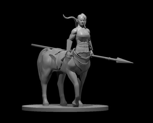 Centaur Female Lancer miniature model for D&D - Dungeons and Dragons, Pathfinder and Tabletop RPGs