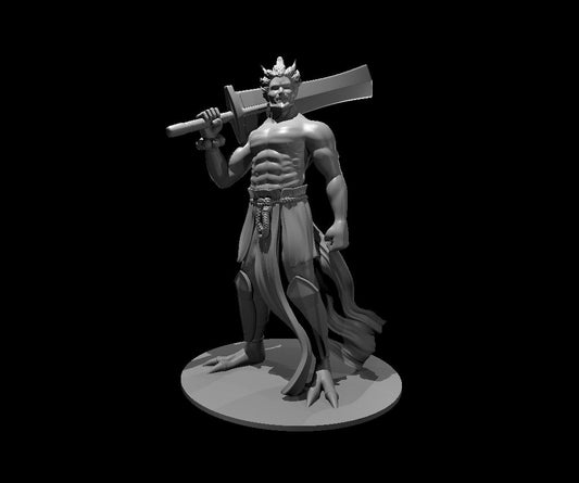 Raijin miniature model for D&D - Dungeons and Dragons, Pathfinder and Tabletop RPGs