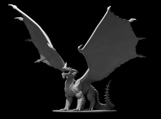 Blue Dragon Adult miniature model for D&D - Dungeons and Dragons, Pathfinder and Tabletop RPGs