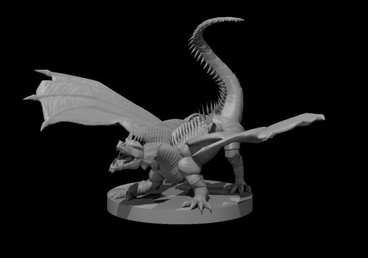 Topaz Dragon Wyrmling miniature model for D&D - Dungeons and Dragons, Pathfinder and Tabletop RPGs