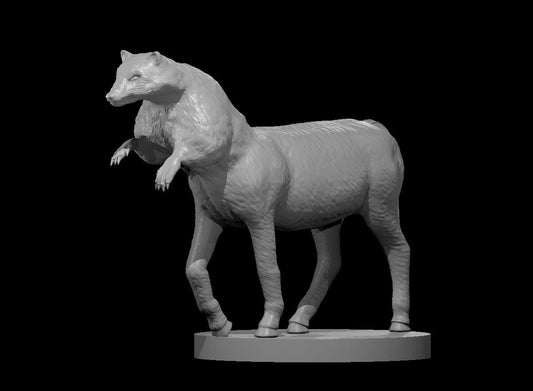 Badgertaur miniature model for D&D - Dungeons and Dragons, Pathfinder and Tabletop RPGs