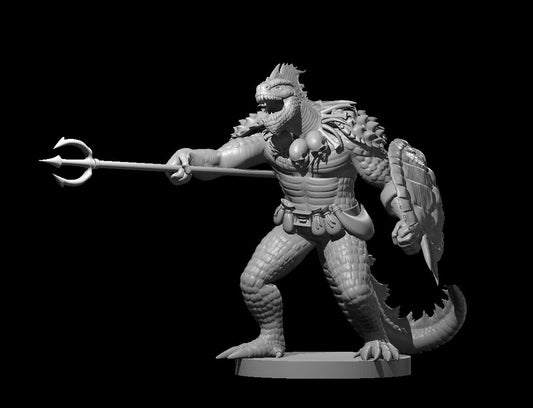 Lizard King-Queen miniature model for D&D - Dungeons and Dragons, Pathfinder and Tabletop RPGs