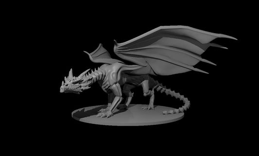 Undead Dragon miniature model for D&D - Dungeons and Dragons, Pathfinder and Tabletop RPGs