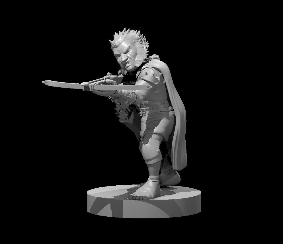 Derro Crossbow Marksman miniature model for D&D - Dungeons and Dragons, Pathfinder and Tabletop RPGs