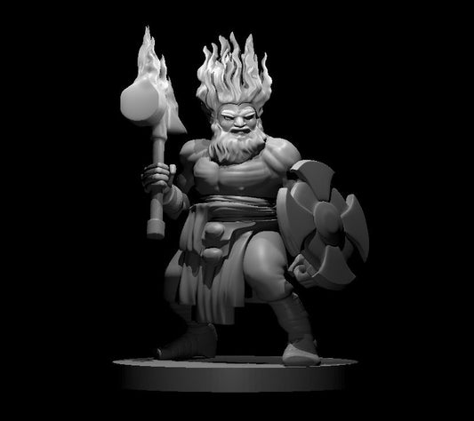 Azer miniature model for D&D - Dungeons and Dragons, Pathfinder and Tabletop RPGs