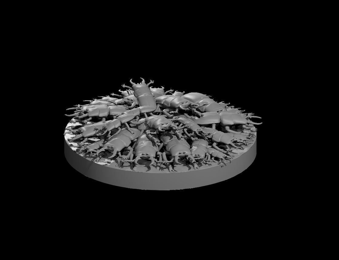 Swarm of Beetles miniature model for D&D - Dungeons and Dragons, Pathfinder and Tabletop RPGs