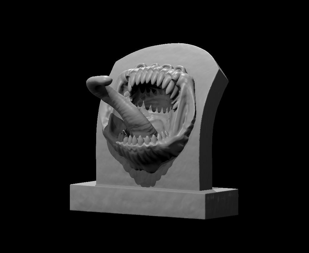 Tombstone Mimic miniature model for D&D - Dungeons and Dragons, Pathfinder and Tabletop RPGs