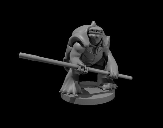 Teenage Mutant Ninja Tortle - Bo Staff miniature model for D&D - Dungeons and Dragons, Pathfinder and Tabletop RPGs