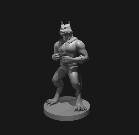 Werewolf Noble miniature model for D&D - Dungeons and Dragons, Pathfinder and Tabletop RPGs