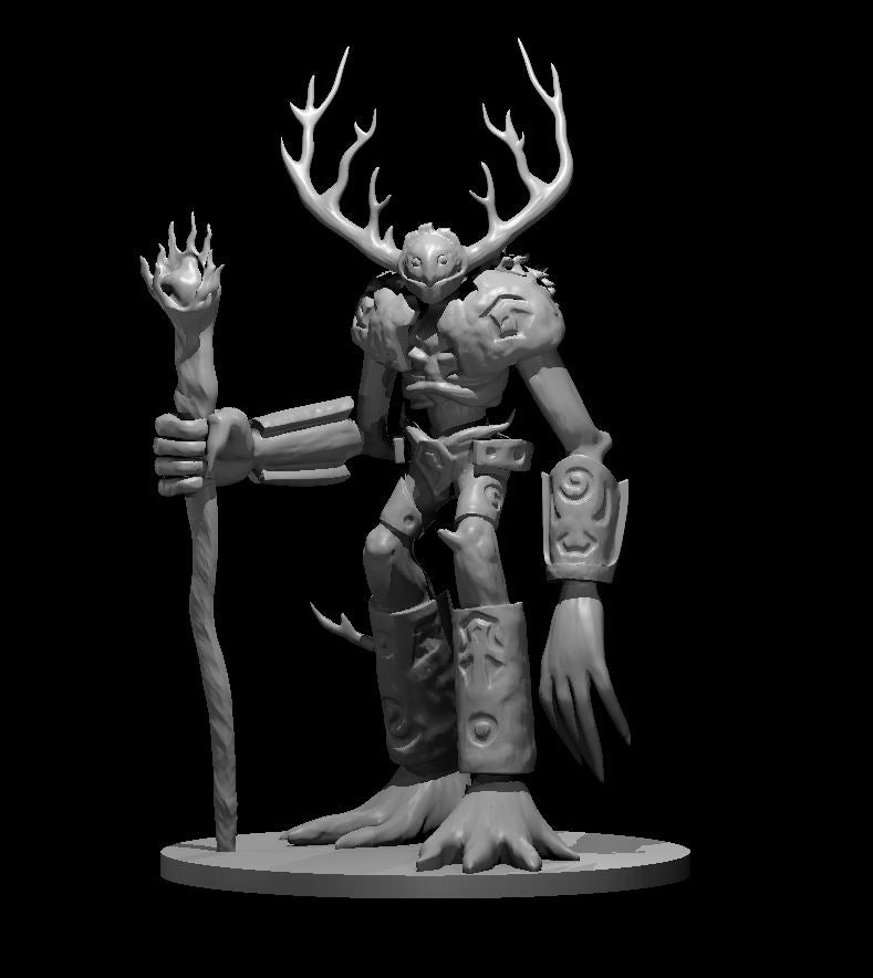 Stone Treant miniature model for D&D - Dungeons and Dragons, Pathfinder and Tabletop RPGs