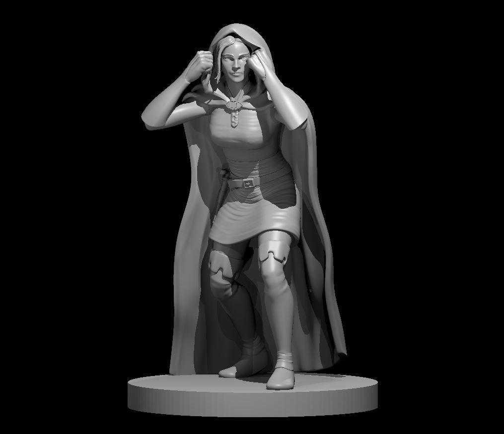 Master Thief Female miniature model for D&D - Dungeons and Dragons, Pathfinder and Tabletop RPGs