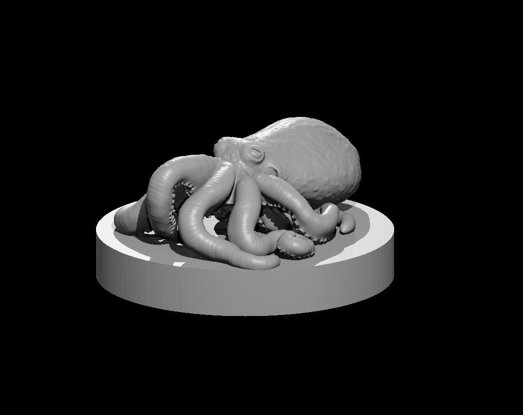 Octopus miniature model for D&D - Dungeons and Dragons, Pathfinder and Tabletop RPGs