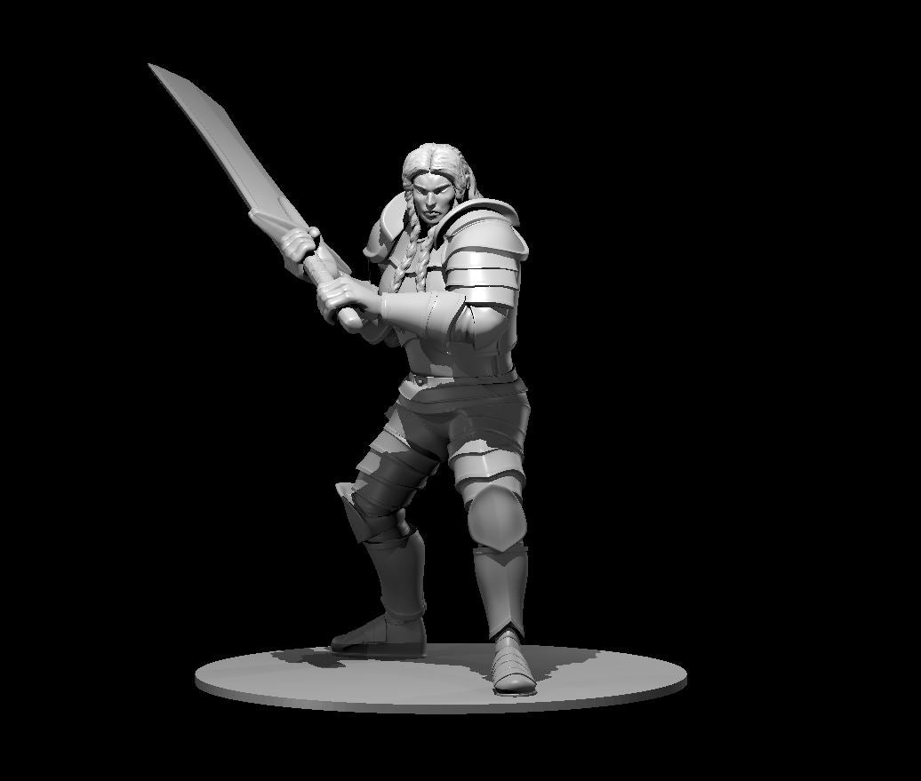 Fire Giant Female miniature model for D&D - Dungeons and Dragons, Pathfinder and Tabletop RPGs