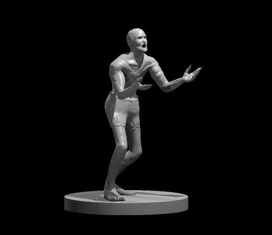 Begger miniature model for D&D - Dungeons and Dragons, Pathfinder and Tabletop RPGs