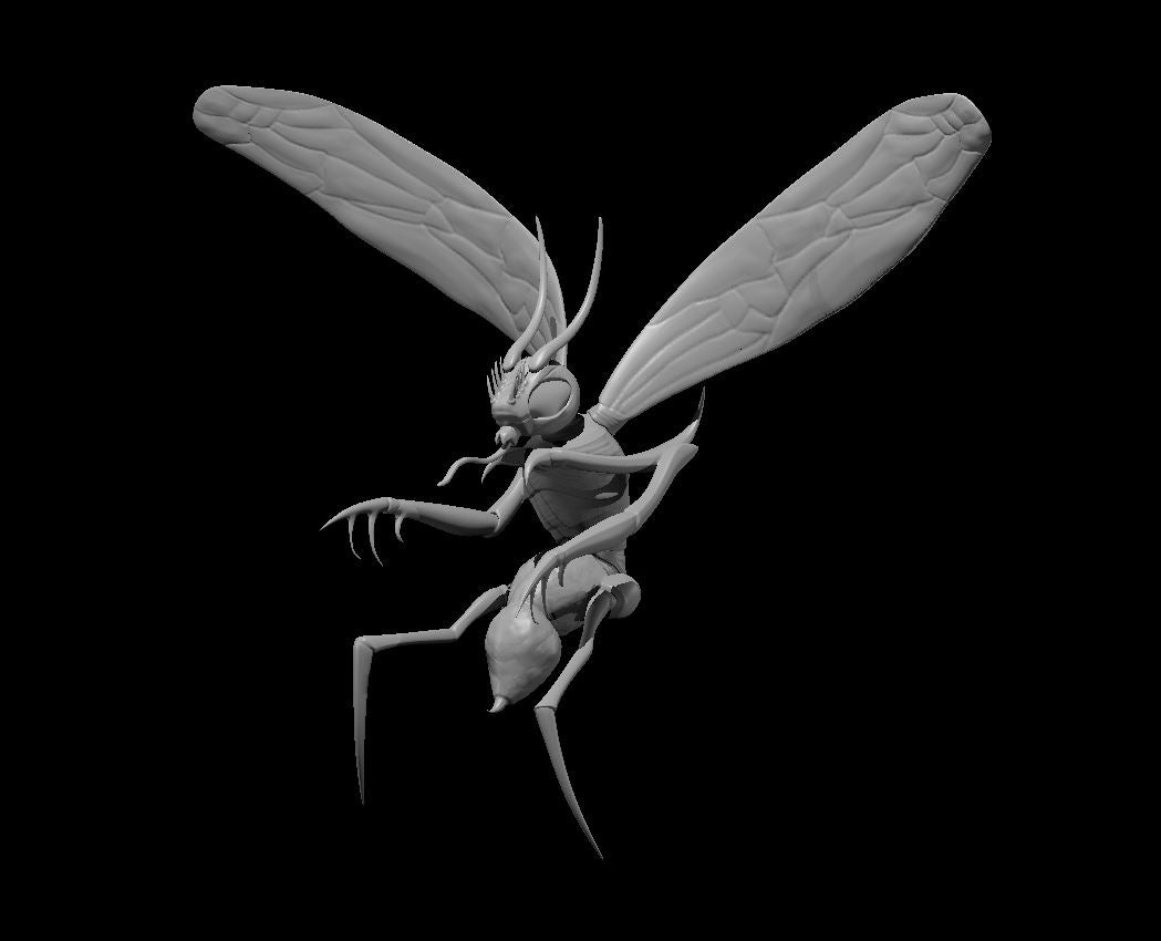 Assassin Bug miniature model for D&D - Dungeons and Dragons, Pathfinder and Tabletop RPGs