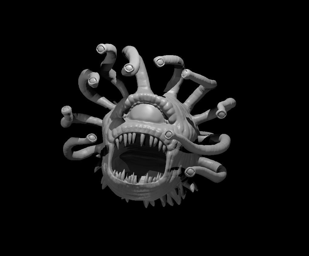 Zombie Beholder miniature model for D&D - Dungeons and Dragons, Pathfinder and Tabletop RPGs