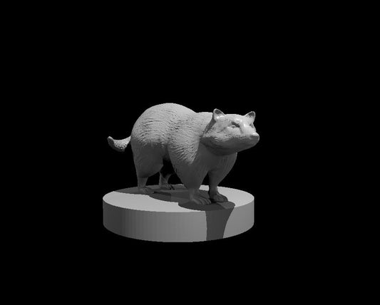 Badger miniature model for D&D - Dungeons and Dragons, Pathfinder and Tabletop RPGs