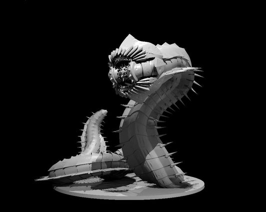 Bore Worm miniature model for D&D - Dungeons and Dragons, Pathfinder and Tabletop RPGs