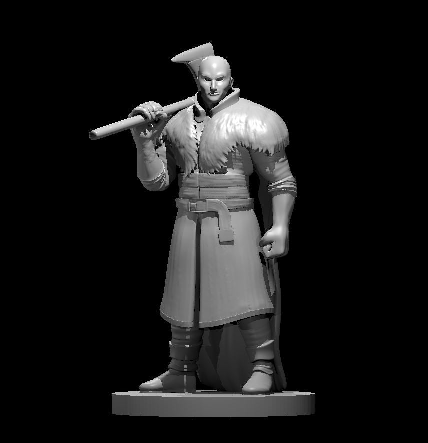 Izek Strazni miniature model for D&D - Dungeons and Dragons, Pathfinder and Tabletop RPGs