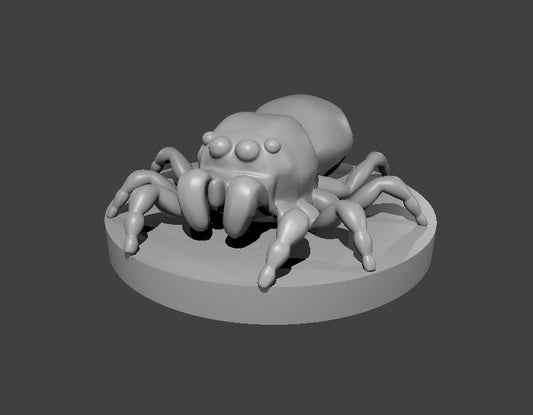 Giant Jumping Spider miniature model for D&D - Dungeons and Dragons, Pathfinder and Tabletop RPGs