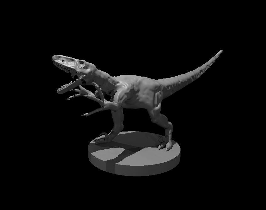 Zombie Deinonychus miniature model for D&D - Dungeons and Dragons, Pathfinder and Tabletop RPGs