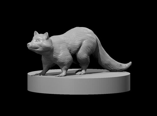 Raccoon miniature model for D&D - Dungeons and Dragons, Pathfinder and Tabletop RPGs