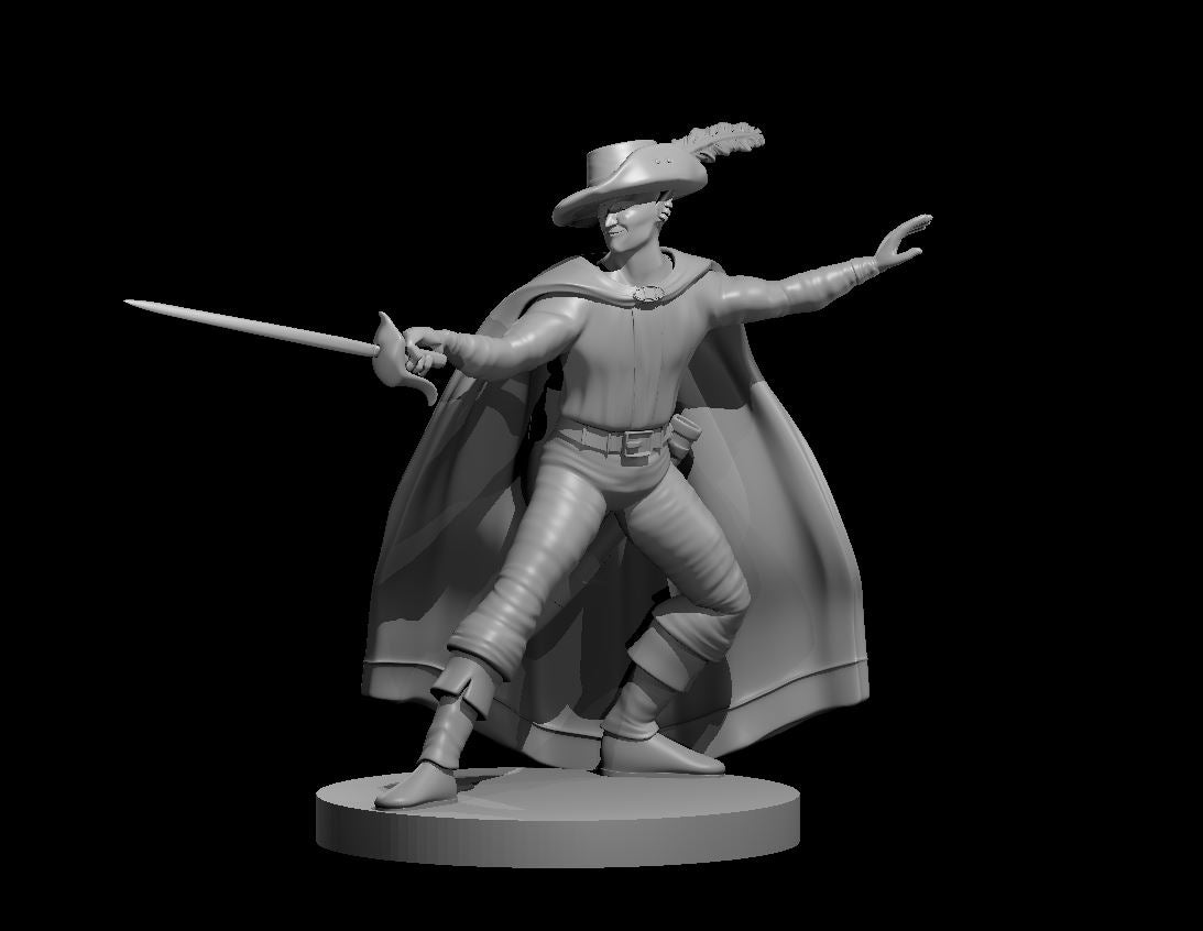 Jarlaxle miniature model for D&D - Dungeons and Dragons, Pathfinder and Tabletop RPGs