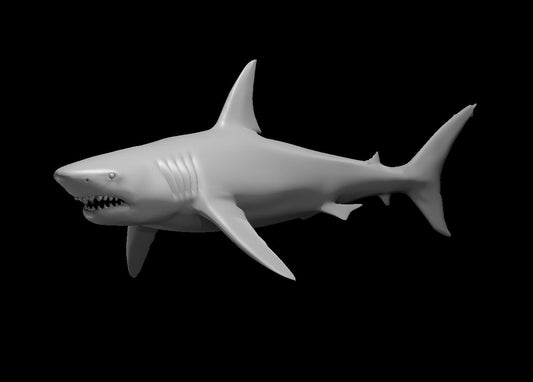 Hunter Shark miniature model for D&D - Dungeons and Dragons, Pathfinder and Tabletop RPGs