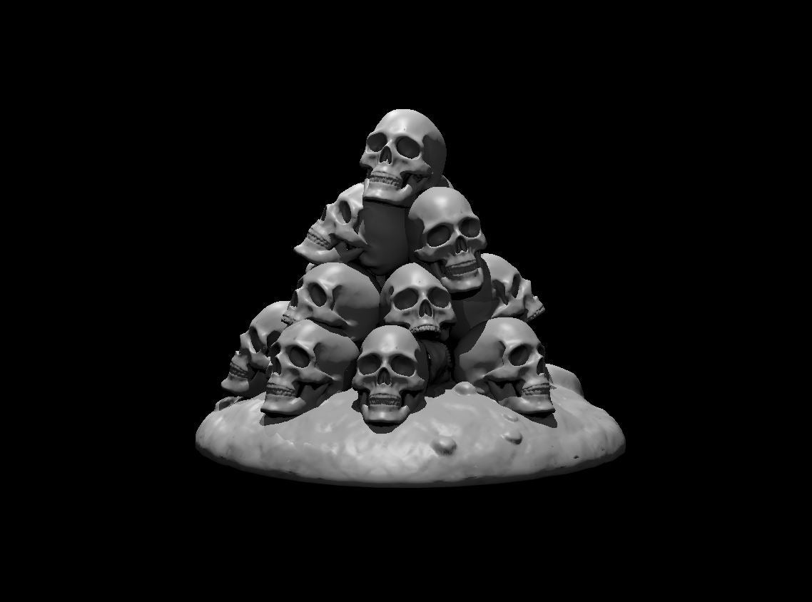 Pile of Skulls miniature model for D&D - Dungeons and Dragons, Pathfinder and Tabletop RPGs