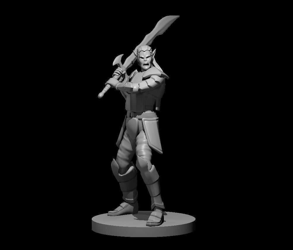 Githyanki Knight miniature model for D&D - Dungeons and Dragons, Pathfinder and Tabletop RPGs