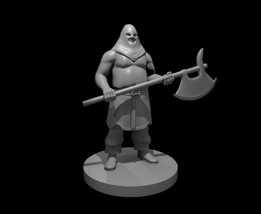 Executioner miniature model for D&D - Dungeons and Dragons, Pathfinder and Tabletop RPGs