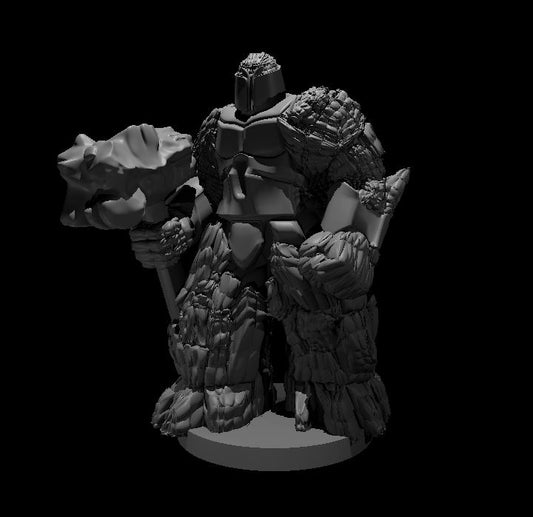 Earth Elemental Myrmidon miniature model for D&D - Dungeons and Dragons, Pathfinder and Tabletop RPGs