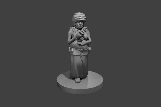 Nanny Pu_pu miniature model for D&D - Dungeons and Dragons, Pathfinder and Tabletop RPGs