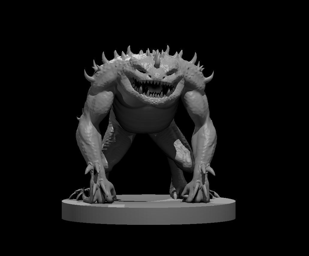 Death Slaad miniature model for D&D - Dungeons and Dragons, Pathfinder and Tabletop RPGs