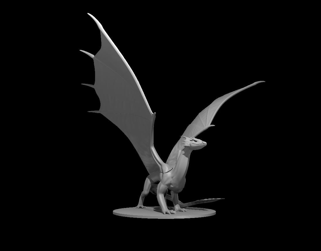 Light Dragon miniature model for D&D - Dungeons and Dragons, Pathfinder and Tabletop RPGs