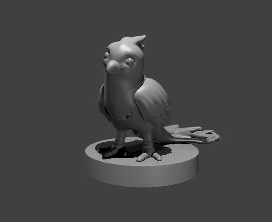 Phoenix Chick miniature model for D&D - Dungeons and Dragons, Pathfinder and Tabletop RPGs