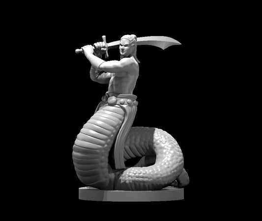 Yuan Ti Malison Type 3 miniature model for D&D - Dungeons and Dragons, Pathfinder and Tabletop RPGs