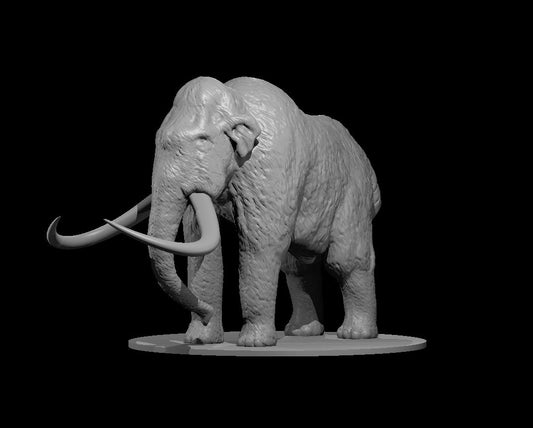 Mammoth miniature model for D&D - Dungeons and Dragons, Pathfinder and Tabletop RPGs
