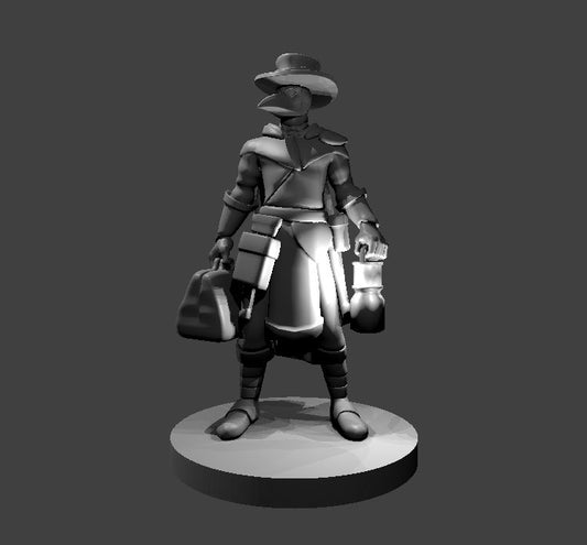 Plague Doctor miniature model for D&D - Dungeons and Dragons, Pathfinder and Tabletop RPGs